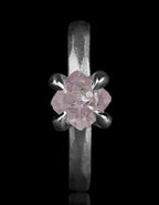Unique Pink Raw Diamond Platinum Ring – 1.79 ct.