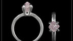Unique Pink Raw Diamond Platinum Ring – 1.79 ct.