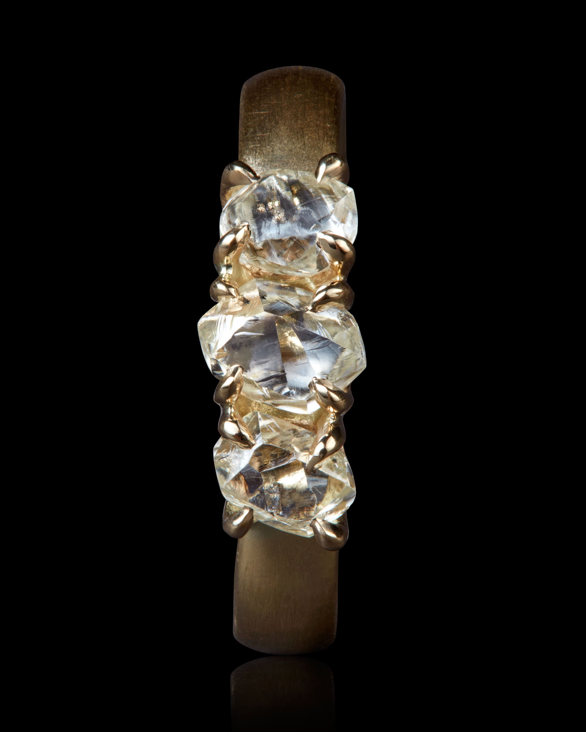1.81 ct. -  Nature's Trinity Diamond Gold Ring
