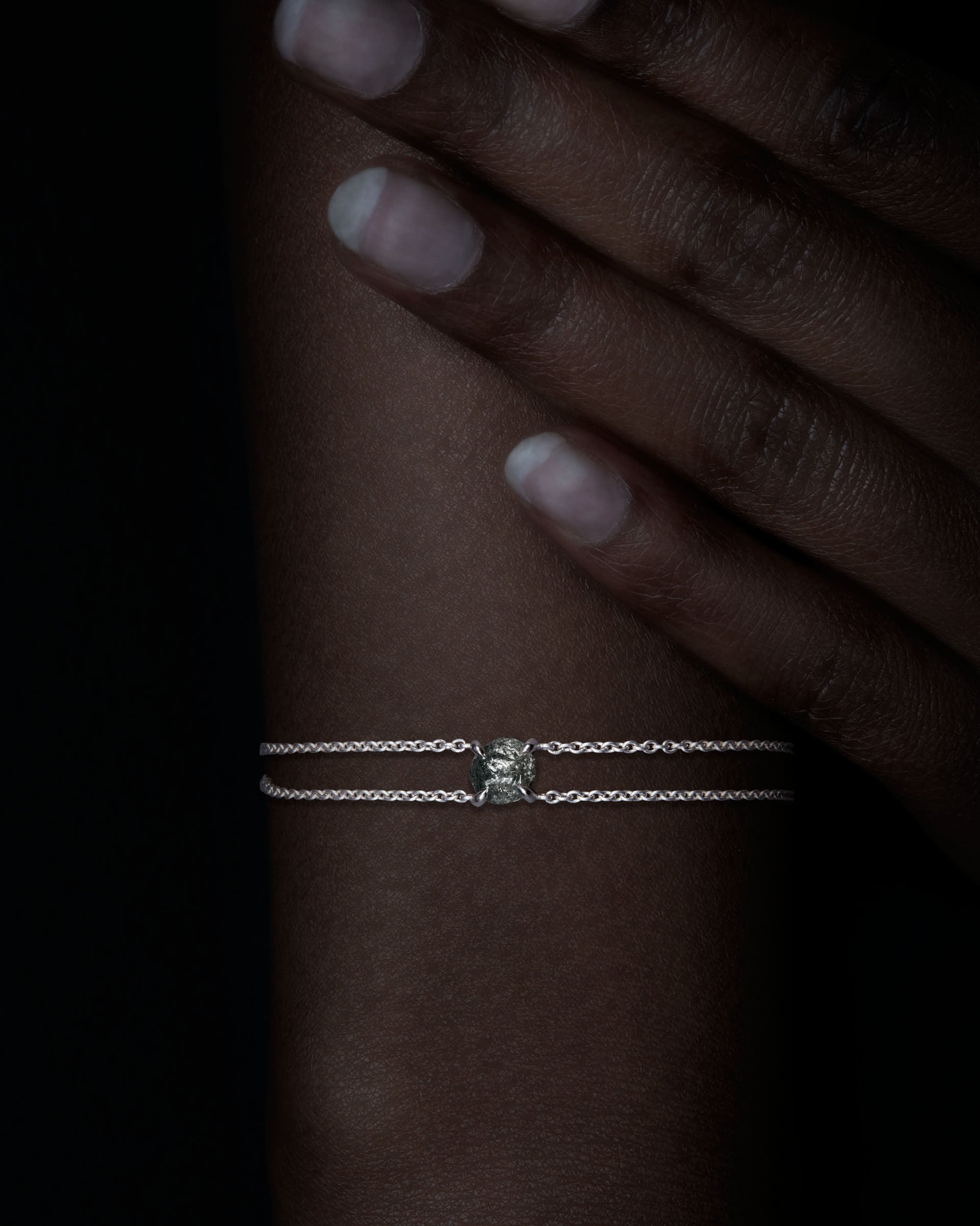 1.84 ct. -  Round Raw Diamond Bracelet