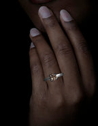 Diamond in its Rough White Gold Ring – 1.84 ct.