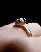 1.87 ct. - Warm Champagne Colored Rough Diamond in Rose Gold