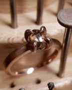 1.87 ct. - Warm Champagne Colored Rough Diamond in Rose Gold