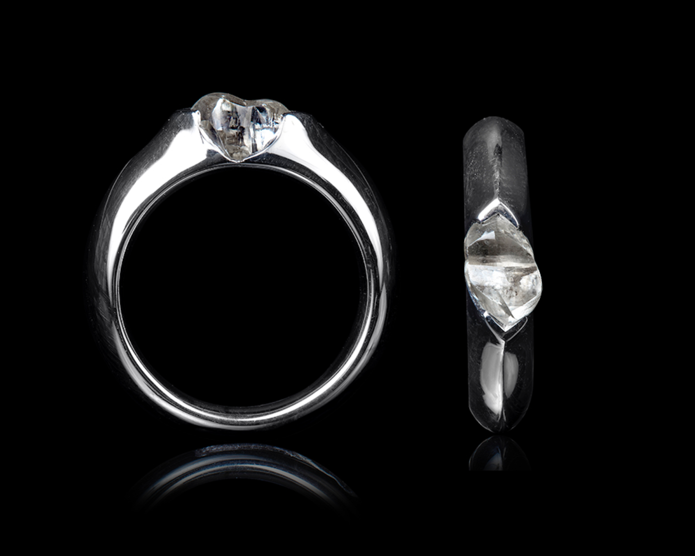 1.88 ct. - Isbjerg Forenet i Hvidguldsring