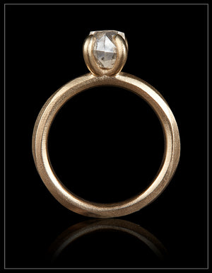 Luminous Rough Diamond in Gold Ring – 1.96 ct.