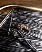 2.02 ct. - Raw Diamonds in a Row Gold Ring