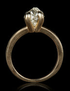 Raw Octahedron Diamond Gold Ring – 2.17 ct.