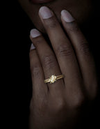 Raw Octahedron Diamond Gold Ring – 2.17 ct.