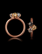 Autumn Love Raw Diamond Rose Gold Ring – 2.36 ct.