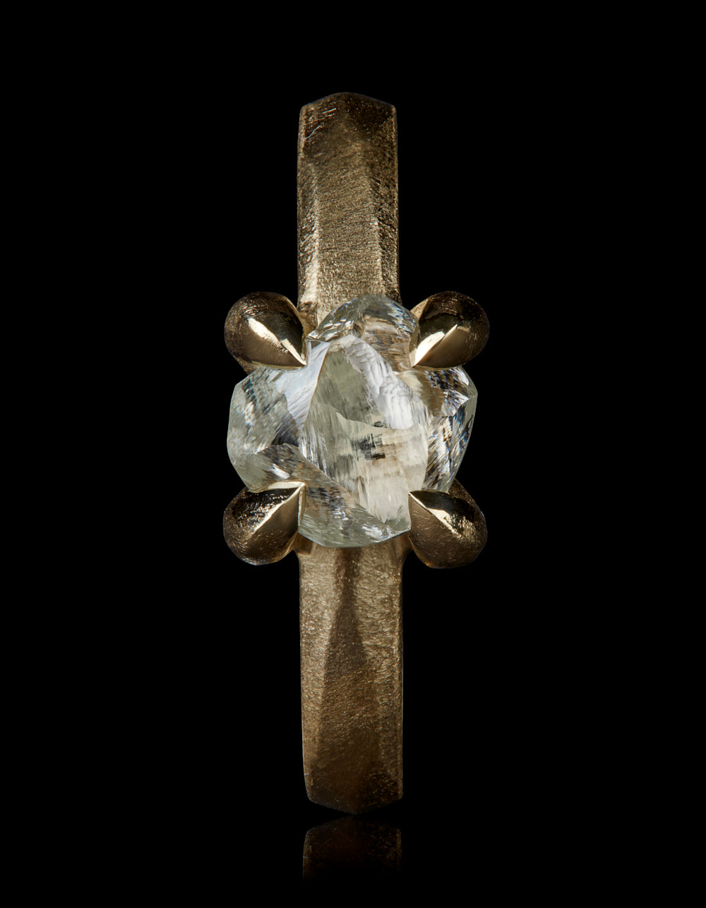 Tanzanian Rough Diamond Gold Ring – 2.62 ct. 