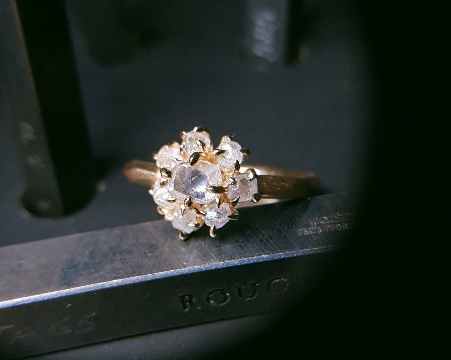 1.99 ct. - Elegant Blomster Guldring Made in Copenhagen