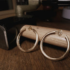 Voluminous Handcrafted Gold Creoles