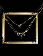 10th Anniversary Rough Diamond Gold Necklace Showpiece – 7.38 ct.