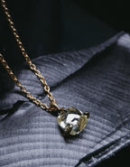 Simple Raw Diamond Gold Necklace – 1.21 ct.