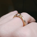 Raw Diamonds in a Row Gold Ring – 1.71 ct.