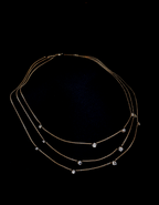 Star Night Rough Diamond Gold Necklace – 3.96 ct.