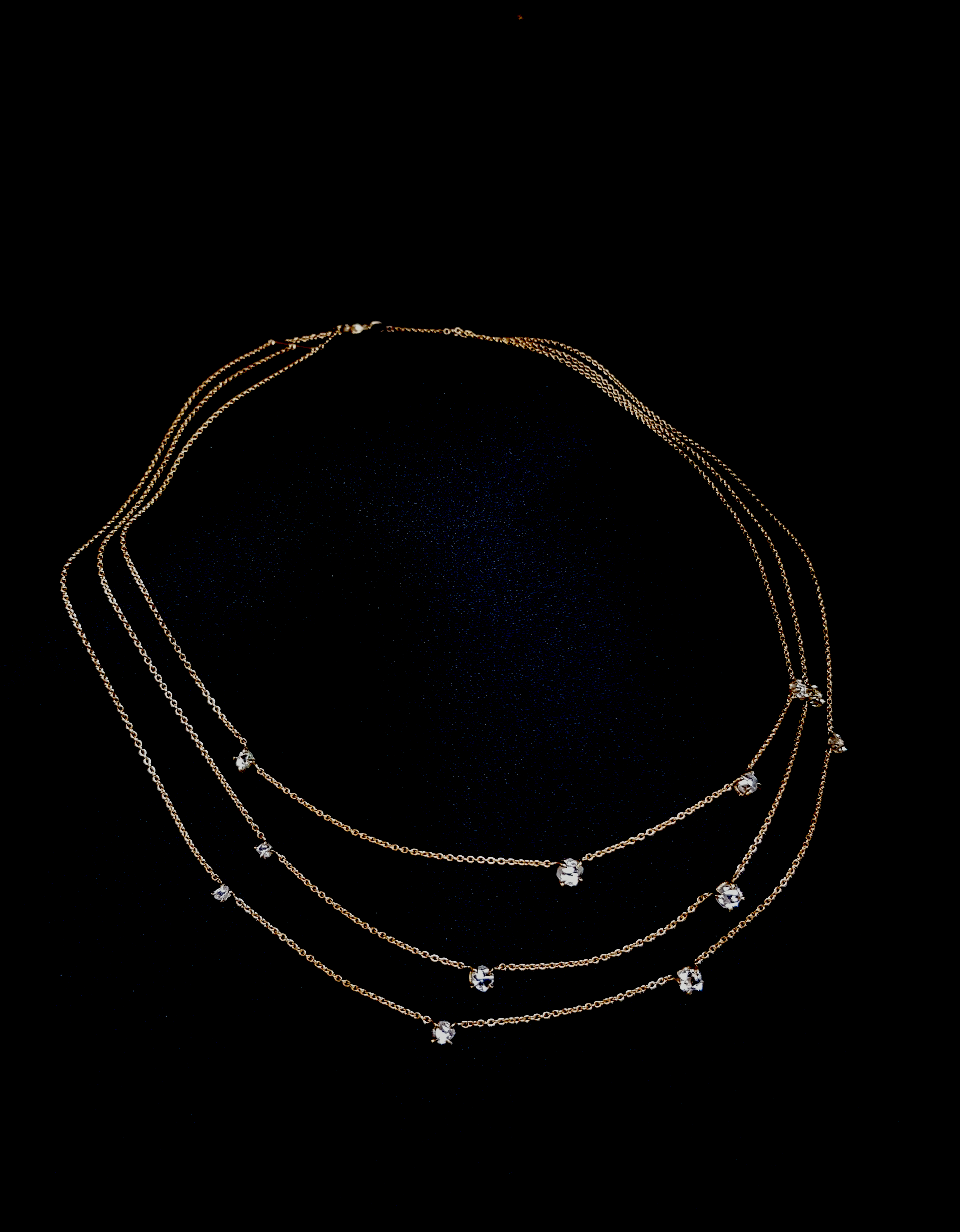 Star Night Rough Diamond Gold Necklace – 3.96 ct.