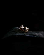 4.38 ct. - Golden Brown Octahedron Ear Studs