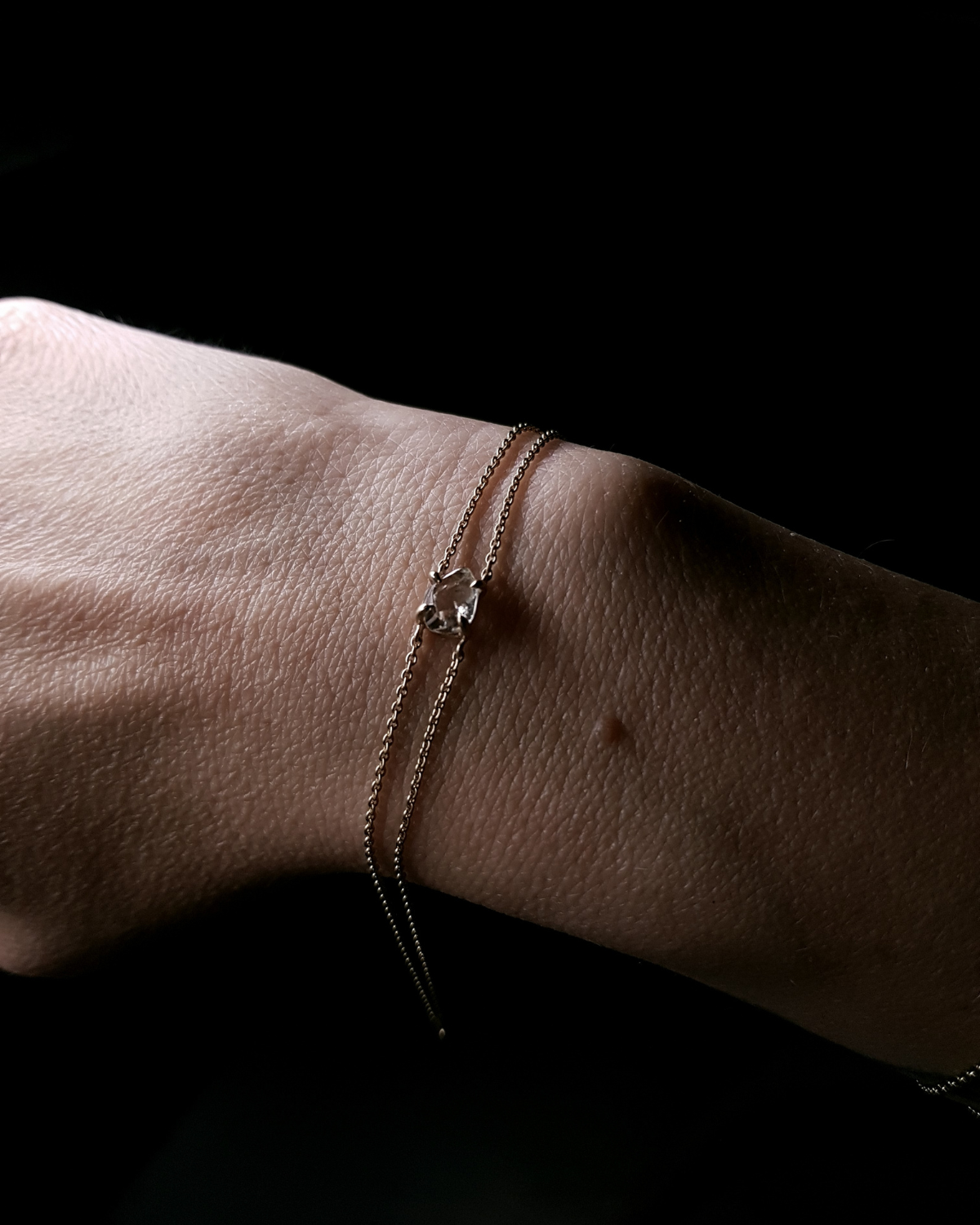 1.33 ct. -  White Diamond in Gold Bracelet Chain