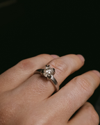 2.10 ct. – Rough Diamond White Gold Ring
