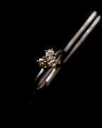0.60 ct. - Sun, Earth and Light Cluster Gold Ring