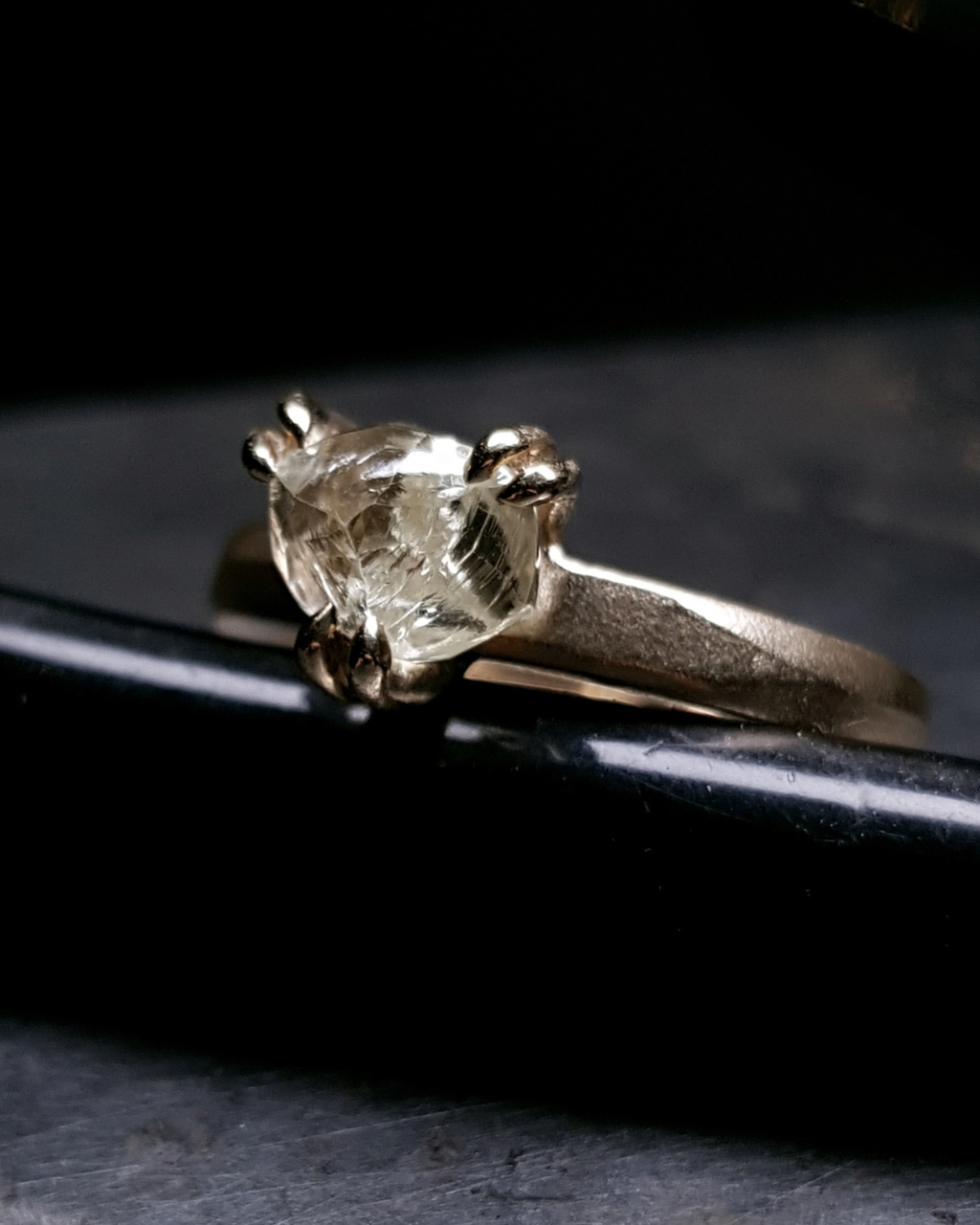 2.18 ct. - Eternal Sun Natural Rough Diamond Gold Ring
