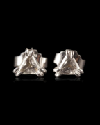 0.71 ct. - Danske Hvide Trekantede Diamantøreringe