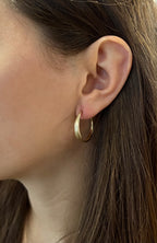 Handcrafted Gold Creoles