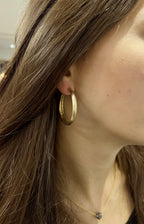 Voluminous Handcrafted Gold Creoles