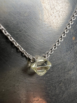 Australian Rough Octahedron Diamond in Necklace – 0.72 ct.