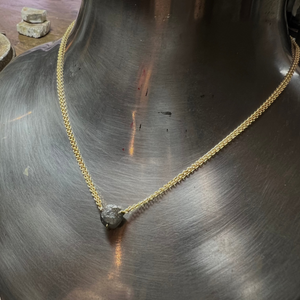 Tanzanian Raw Beauty in Gold Necklace – 5.13 ct.