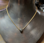 Tanzanian Raw Beauty in Gold Necklace – 5.13 ct.