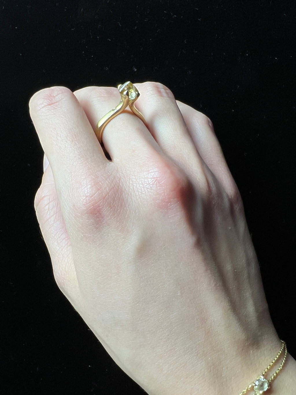 Warm Wild Gold Princess Ring - 1.55 ct.
