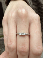 Copenhagen July Rough Diamond White Gold Ring - 0.42 ct.