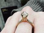 Warm Wild Gold Princess Ring - 1.55 ct.