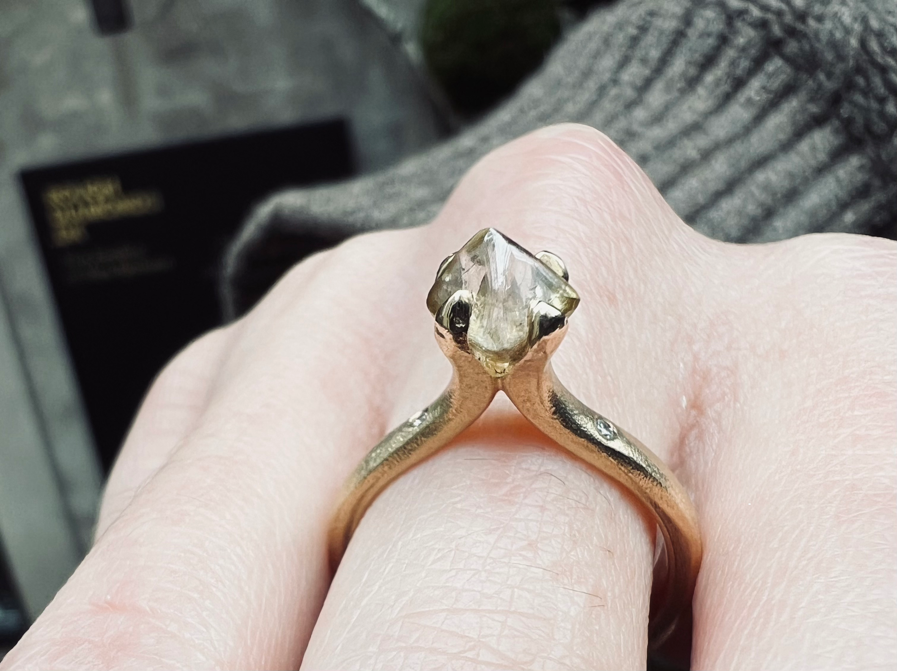 Warm Wild Gold Princess Ring - 1.55 ct.