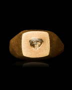 0.39 ct. - Rå Diamant Signetring