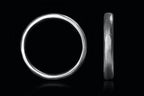 Unique White Gold Wedding Band - 3,5 mm
