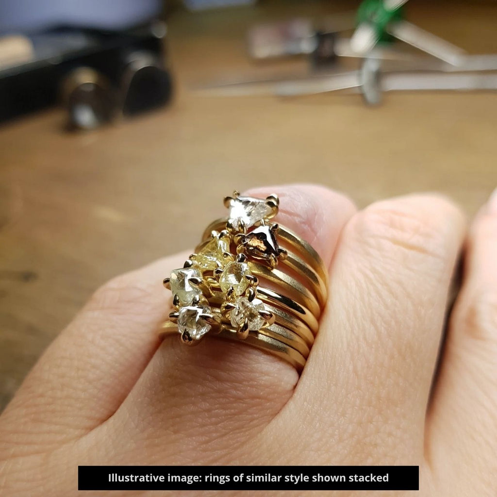 0.39 ct. - South African Unpolished Raw Diamond Ring