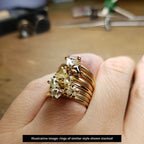 0.39 ct. - South African Unpolished Raw Diamond Ring