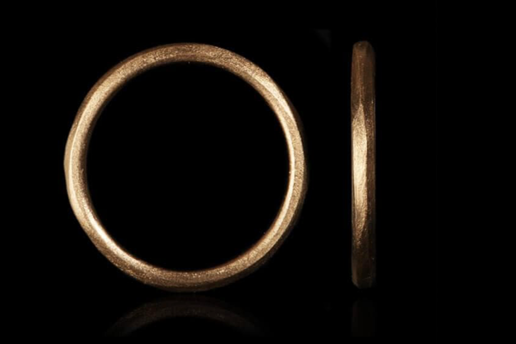 2 mm - Tynd Rund Guld Vielsesring