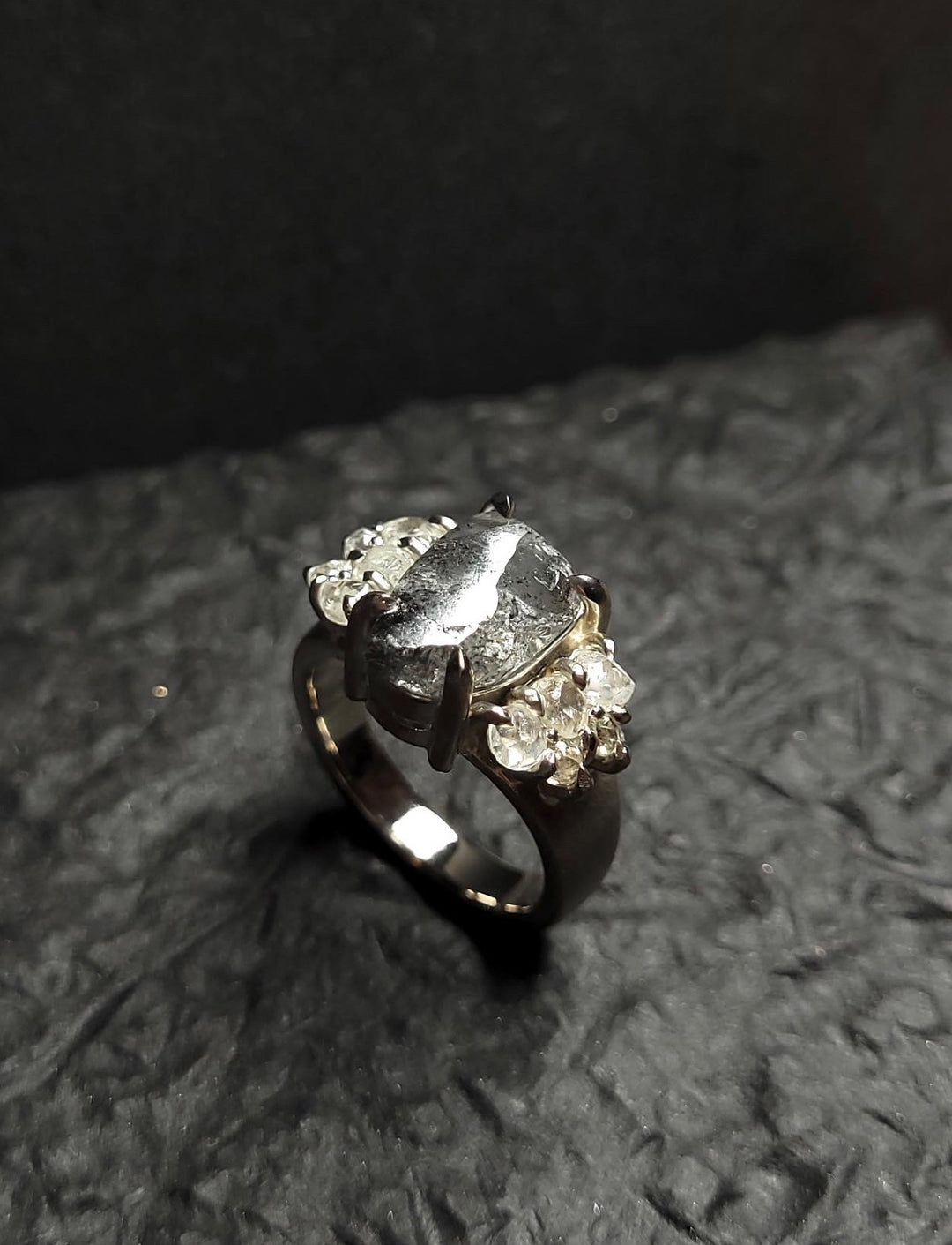 Raw Diamond Antique Cocktail Ring – 8.29 ct.