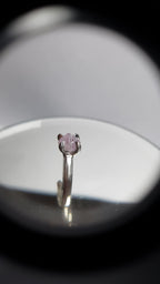 Unique Pink Raw Diamond Platinum Ring – 1.79 ct.