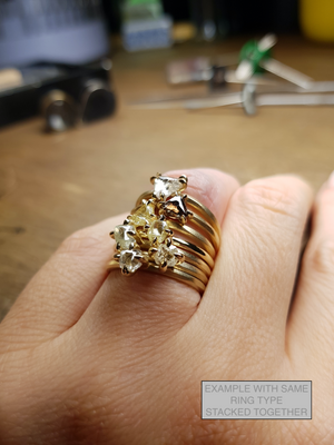 South African Rough Beauty in Rose Gold Ring – 0.97 ct.