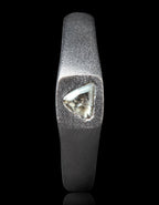 Raw and Understated Signet Ring – 0.20 ct.