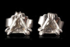 Danish White Triangle Diamond Earrings