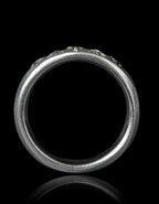 0.83 ct. - Uslebne Diamanter i Hvidguldsring