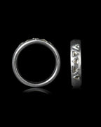Uncut Diamonds in White Gold Ring – 0.83 ct.
