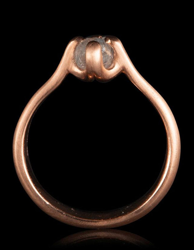 Rose Gold Tulip Ring - 0.85 ct.
