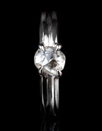 South African Shiny Rock in Double Ring – 0.89 ct.